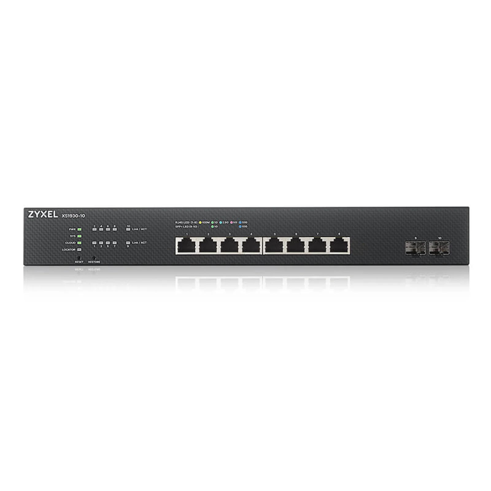 Zyxel XS1930-10 commutateur réseau Géré L3 10G Ethernet (100/1000/10000) Noir