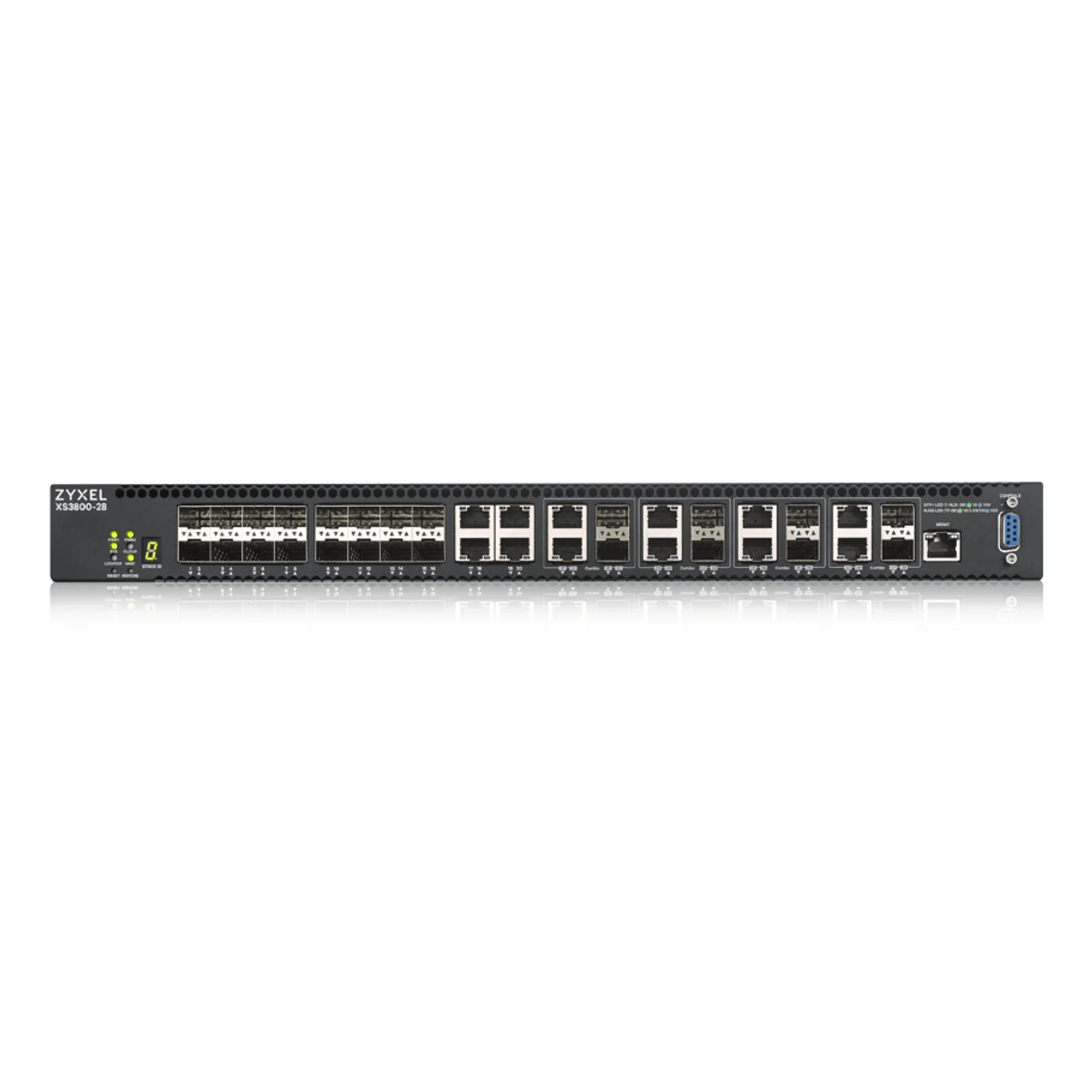 Zyxel XS3800-28 Géré L2+ 10G Ethernet (100/1000/10000) Noir
